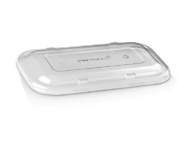 SLV/50x CLEAR LID FITS RECTANGLE TAKEAWAY CONTAINER B-LBL-RPET(D) (10)