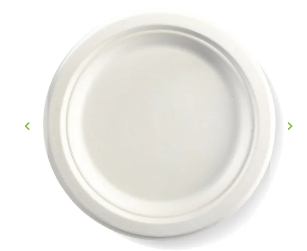 500x9" BIOPAK CANE ROUND PLATE PL-09 YP09