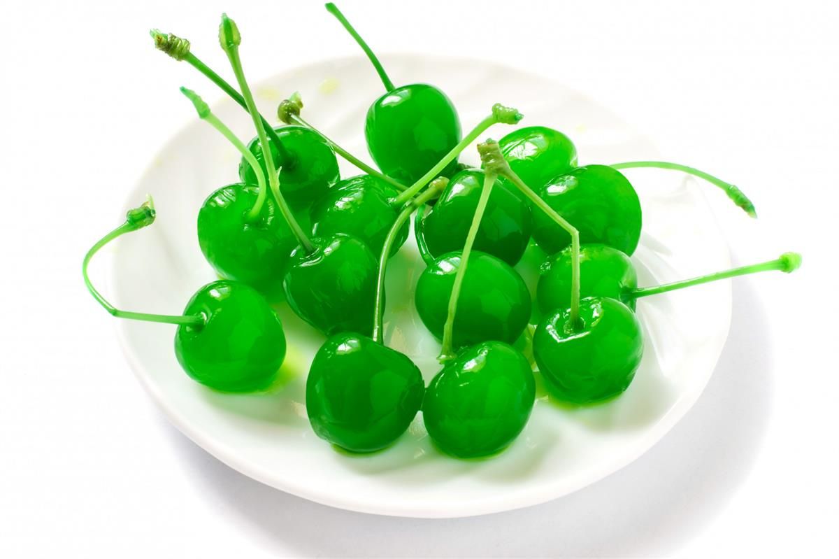 1 KG GLACE CHERRIES RED