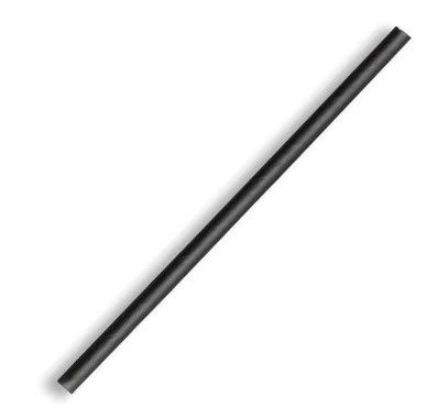 S/250x STRAW PAPER COCKTAIL BLK JP-PBS4.5X120 (10)